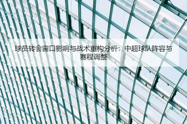 球员转会窗口影响与战术重构分析：中超球队阵容与赛程调整